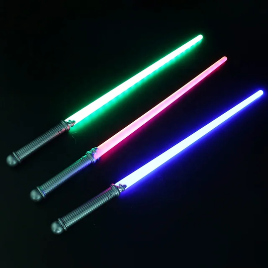 Wholesale Custom Plastic Children's Flash Sticks Luminous Toys, Hot Sale Luxury 22LED Lights Space Kids Toy Swords